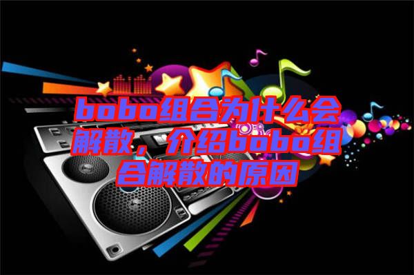 bobo組合為什么會解散，介紹bobo組合解散的原因