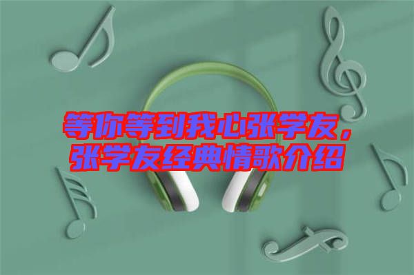 等你等到我心張學(xué)友，張學(xué)友經(jīng)典情歌介紹