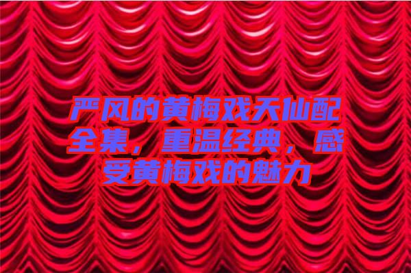 嚴(yán)風(fēng)的黃梅戲天仙配全集，重溫經(jīng)典，感受黃梅戲的魅力