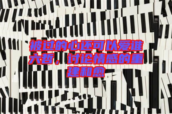 被過(guò)的心還可以愛(ài)誰(shuí)六哲，討論情感的重建和愈