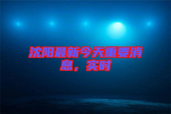 沈陽最新今天重要消息，實(shí)時(shí)