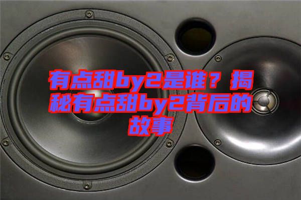 有點甜by2是誰？揭秘有點甜by2背后的故事