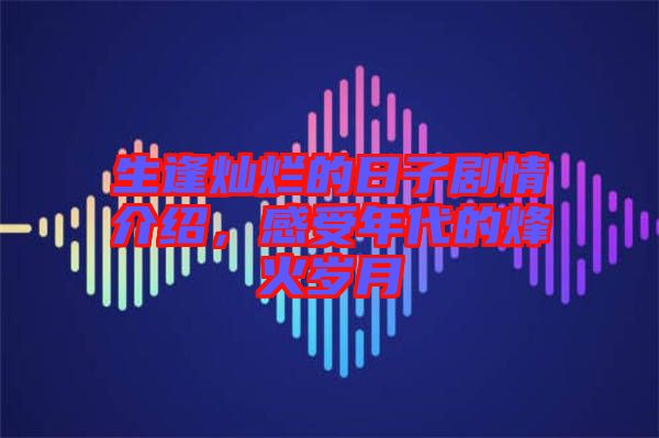 生逢燦爛的日子劇情介紹，感受年代的烽火歲月