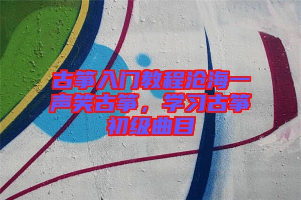 古箏入門(mén)教程滄海一聲笑古箏，學(xué)習(xí)古箏初級(jí)曲目