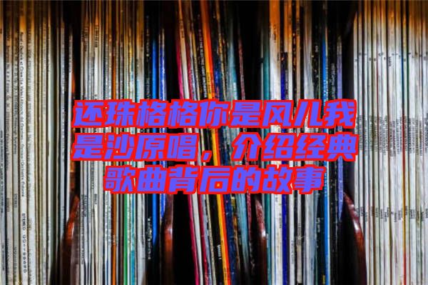 還珠格格你是風(fēng)兒我是沙原唱，介紹經(jīng)典歌曲背后的故事