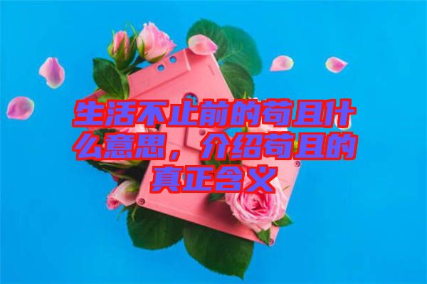 生活不止前的茍且什么意思，介紹茍且的真正含義