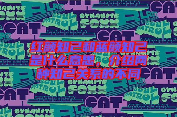 紅顏知己和藍顏知己是什么意思，介紹兩種知己關(guān)系的不同