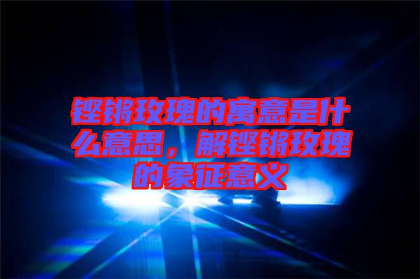 鏗鏘玫瑰的寓意是什么意思，解鏗鏘玫瑰的象征意義