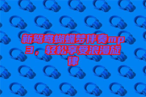 新鴛鴦蝴蝶夢伴奏mp3，輕松享受浪漫旋律