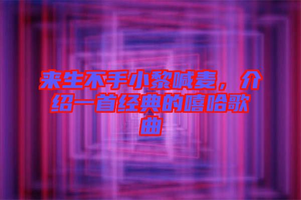 來生不手小黎喊麥，介紹一首經典的嘻哈歌曲