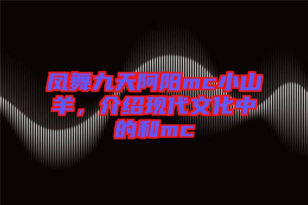 鳳舞九天阿陽mc小山羊，介紹現(xiàn)代文化中的和mc