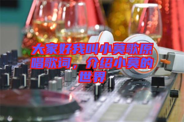 大家好我叫小莫歌原唱歌詞，介紹小莫的世界