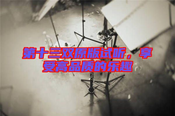 第十三雙原版試聽(tīng)，享受高品質(zhì)的樂(lè)趣