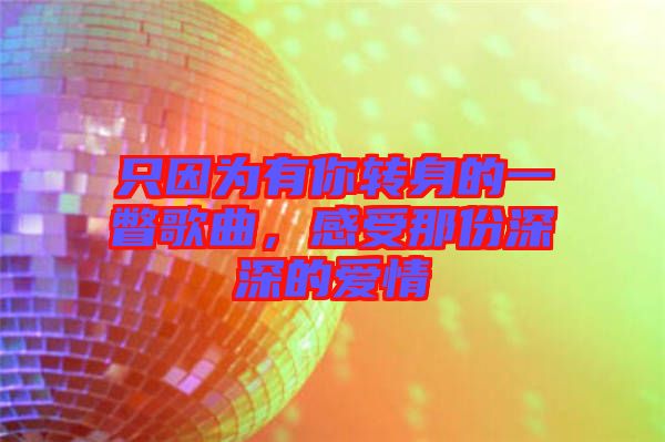 只因為有你轉(zhuǎn)身的一瞥歌曲，感受那份深深的愛情