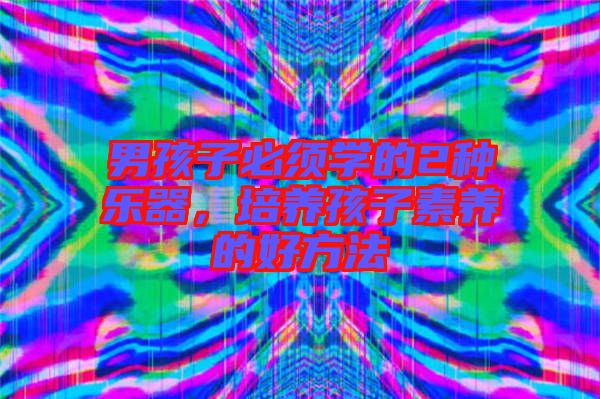 男孩子必須學(xué)的2種樂器，培養(yǎng)孩子素養(yǎng)的好方法
