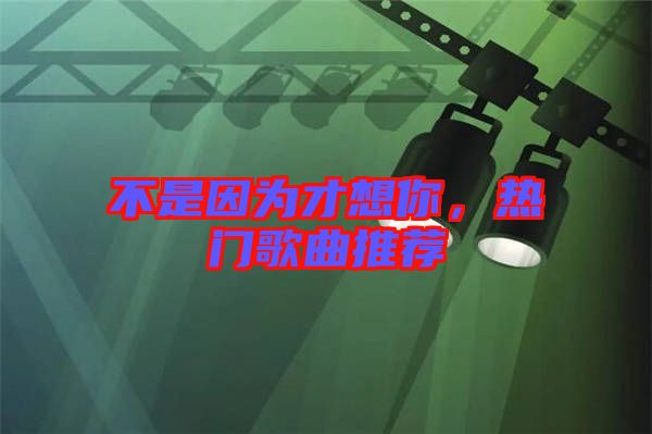 不是因?yàn)椴畔肽?，熱門(mén)歌曲推薦