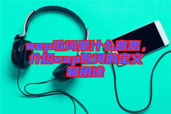 wap歌詞是什么意思，介紹wap歌詞的定義和用途
