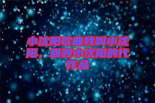 小沈陽歌曲我叫小沈陽，回顧小沈陽的代作品