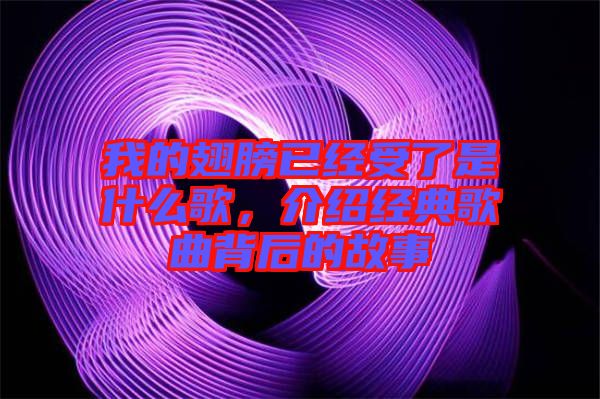 我的翅膀已經(jīng)受了是什么歌，介紹經(jīng)典歌曲背后的故事