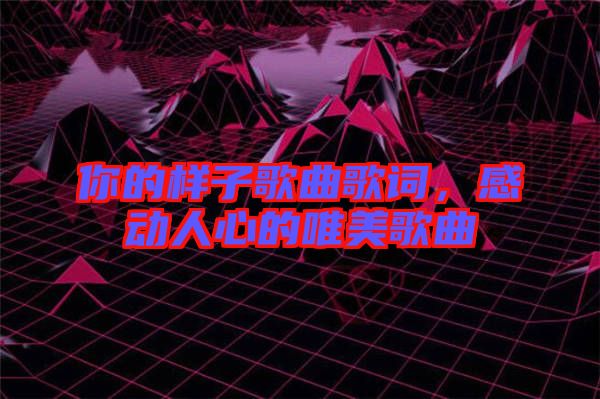 你的樣子歌曲歌詞，感動人心的唯美歌曲