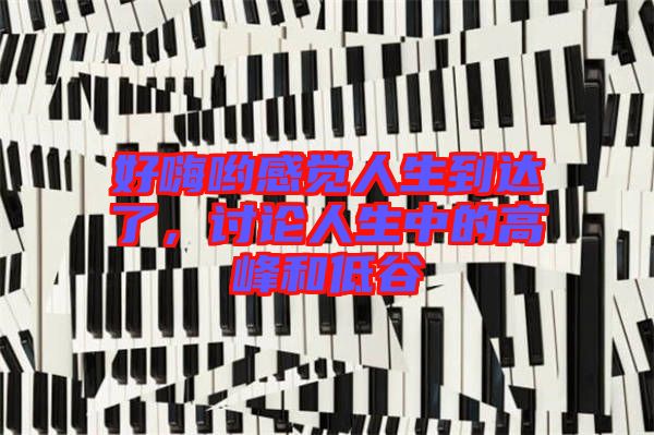 好嗨喲感覺人生到達(dá)了，討論人生中的高峰和低谷