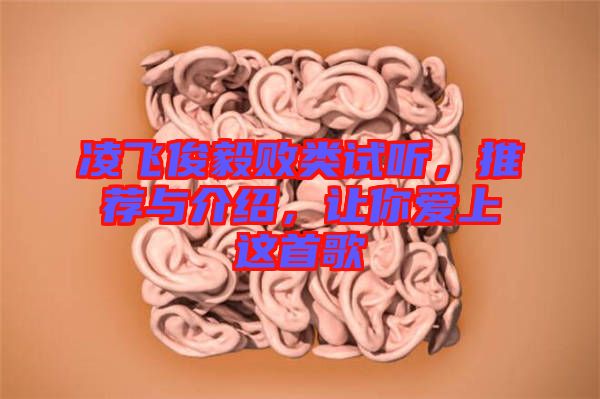 凌飛俊毅敗類試聽(tīng)，推薦與介紹，讓你愛(ài)上這首歌
