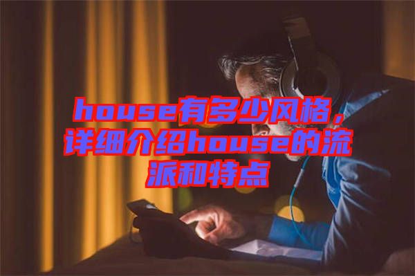 house有多少風(fēng)格，詳細(xì)介紹house的流派和特點(diǎn)