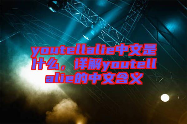 youtellalie中文是什么，詳解youtellalie的中文含義