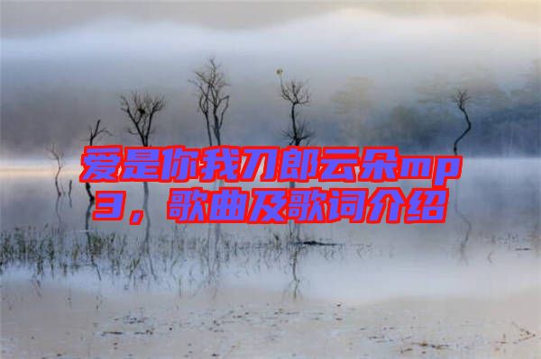 愛是你我刀郎云朵mp3，歌曲及歌詞介紹