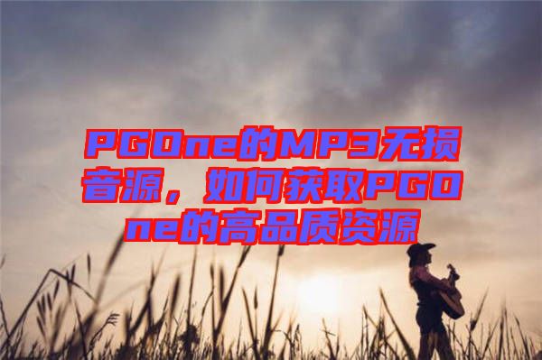 PGOne的MP3無損音源，如何獲取PGOne的高品質(zhì)資源