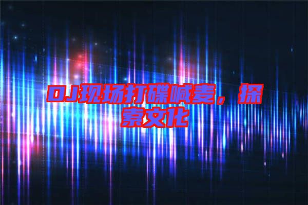 DJ現(xiàn)場打碟喊麥，探索文化