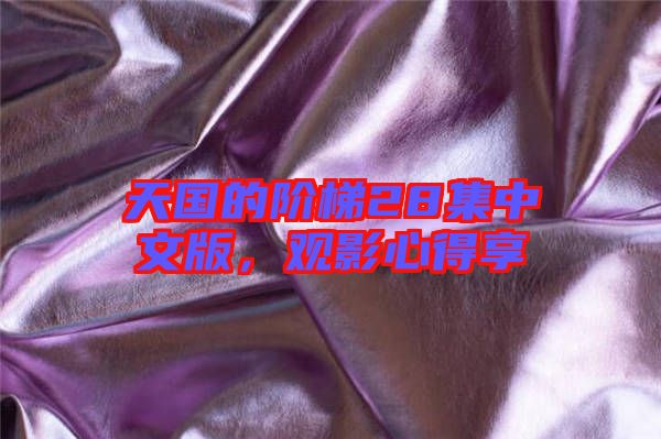 天國(guó)的階梯28集中文版，觀影心得享