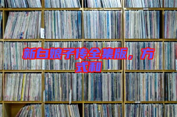 新白娘子傳全集版，方式和