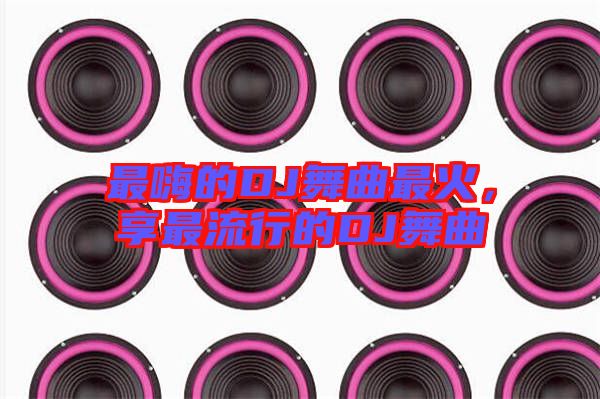 最嗨的DJ舞曲最火，享最流行的DJ舞曲
