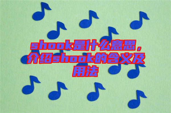 shook是什么意思，介紹shook的含義及用法
