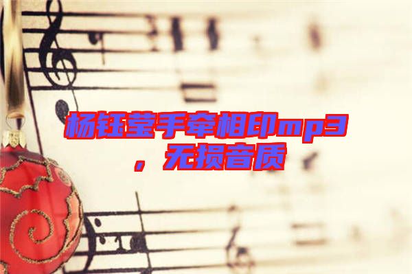 楊鈺瑩手牽相印mp3，無(wú)損音質(zhì)