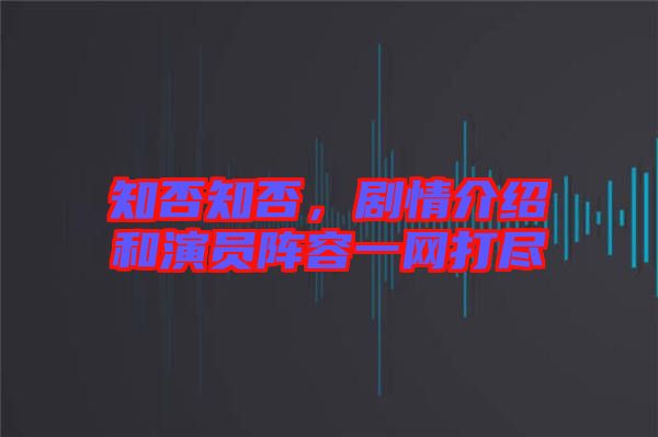 知否知否，劇情介紹和演員陣容一網(wǎng)打盡