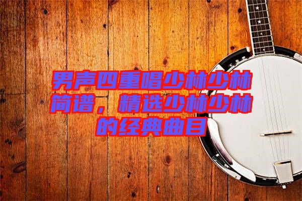 男聲四重唱少林少林簡譜，精選少林少林的經(jīng)典曲目