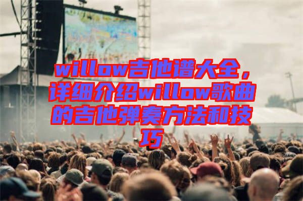 willow吉他譜大全，詳細(xì)介紹willow歌曲的吉他彈奏方法和技巧