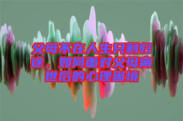 父母不在人生只剩歸途，如何面對(duì)父母離世后的心理困境