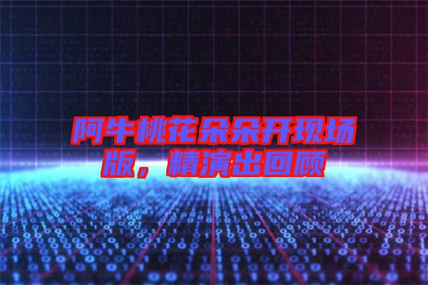 阿牛桃花朵朵開(kāi)現(xiàn)場(chǎng)版，精演出回顧