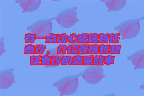 有一點(diǎn)動心張信哲任素汐，介紹張信哲和任素汐的戀愛故事