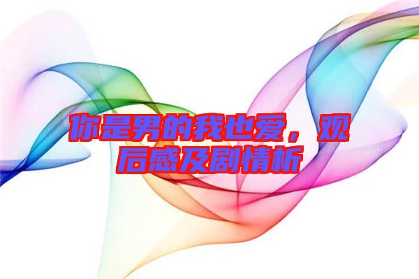 你是男的我也愛，觀后感及劇情析