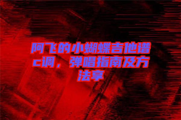 阿飛的小蝴蝶吉他譜c調(diào)，彈唱指南及方法享