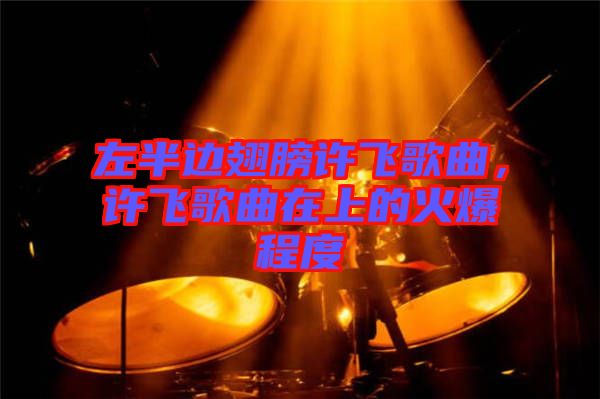 左半邊翅膀許飛歌曲，許飛歌曲在上的火爆程度