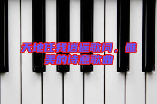 天地任我逍遙歌詞，唯美的詩意歌曲