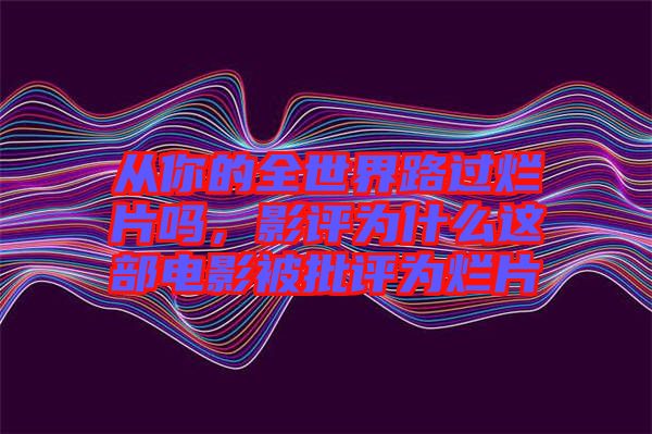 從你的全世界路過(guò)爛片嗎，影評(píng)為什么這部電影被批評(píng)為爛片