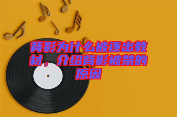 背影為什么被逐出教材，介紹背影被禁的原因