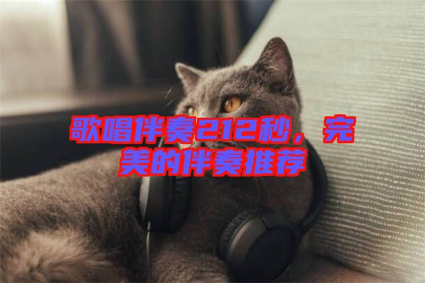 歌唱伴奏212秒，完美的伴奏推薦
