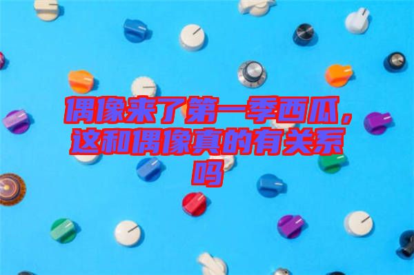 偶像來了第一季西瓜，這和偶像真的有關(guān)系嗎